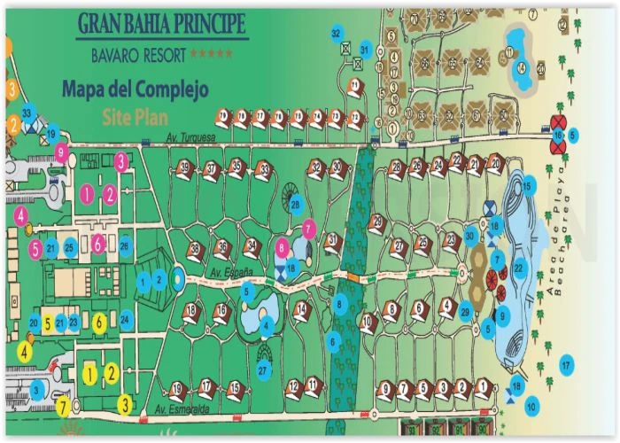 Map Bahia Principe Grand Bavaro